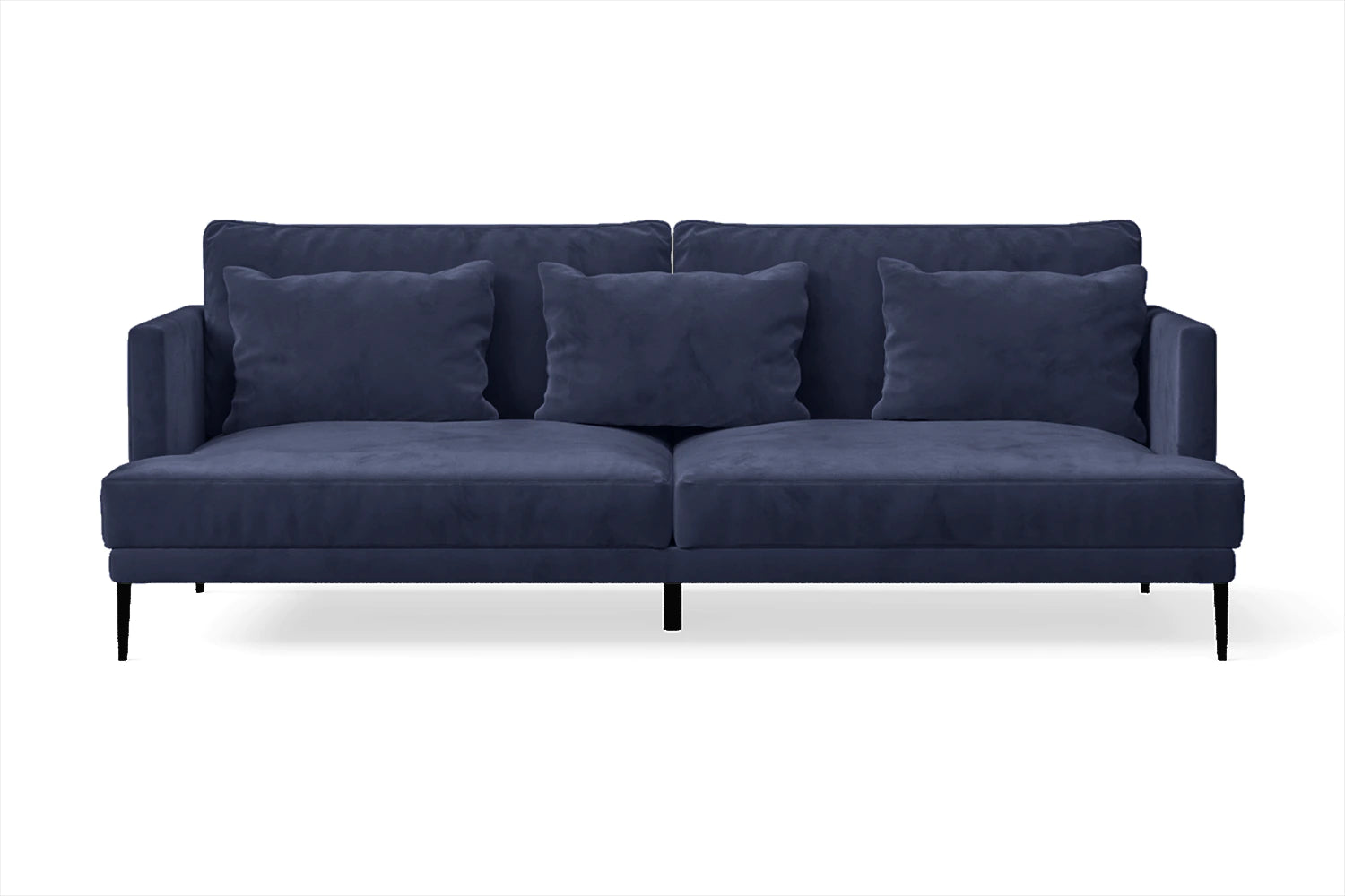 Bisceglie 3 Seater Sofa Dark Blue Velvet