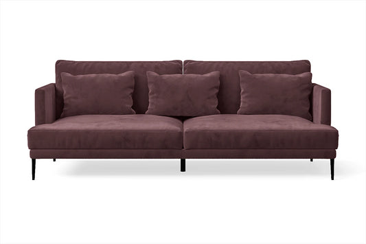 Bisceglie 3 Seater Sofa Grape Velvet