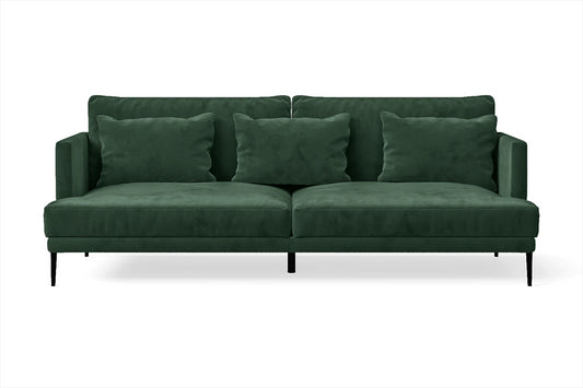 Bisceglie 3 Seater Sofa Green Velvet