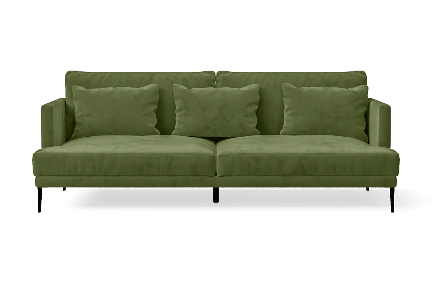 Bisceglie 3 Seater Sofa Lime Velvet