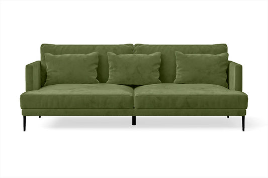 Bisceglie 3 Seater Sofa Lime Velvet