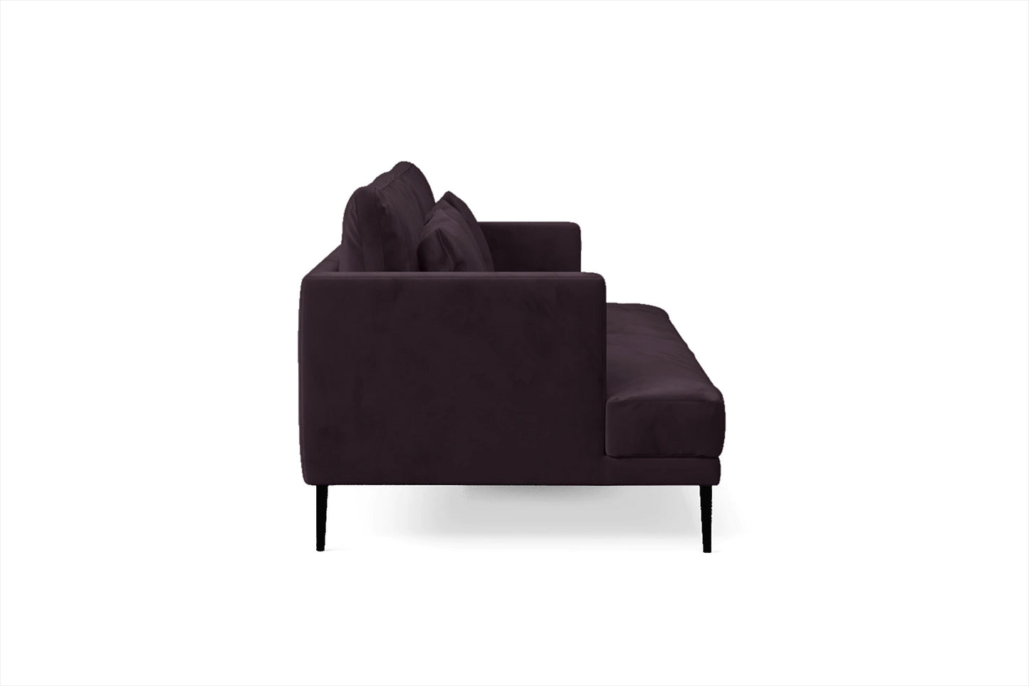 Bisceglie 3 Seater Sofa Purple Velvet