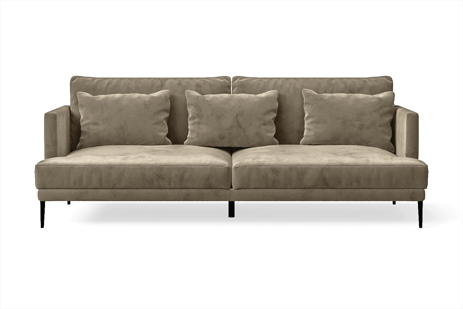 Bisceglie 3 Seater Sofa Sand Velvet