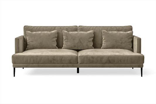 Bisceglie 3 Seater Sofa Sand Velvet