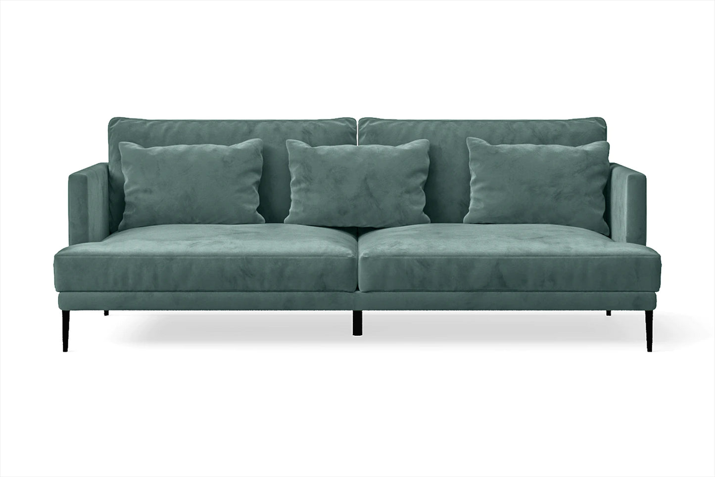 Bisceglie 3 Seater Sofa Teal Velvet