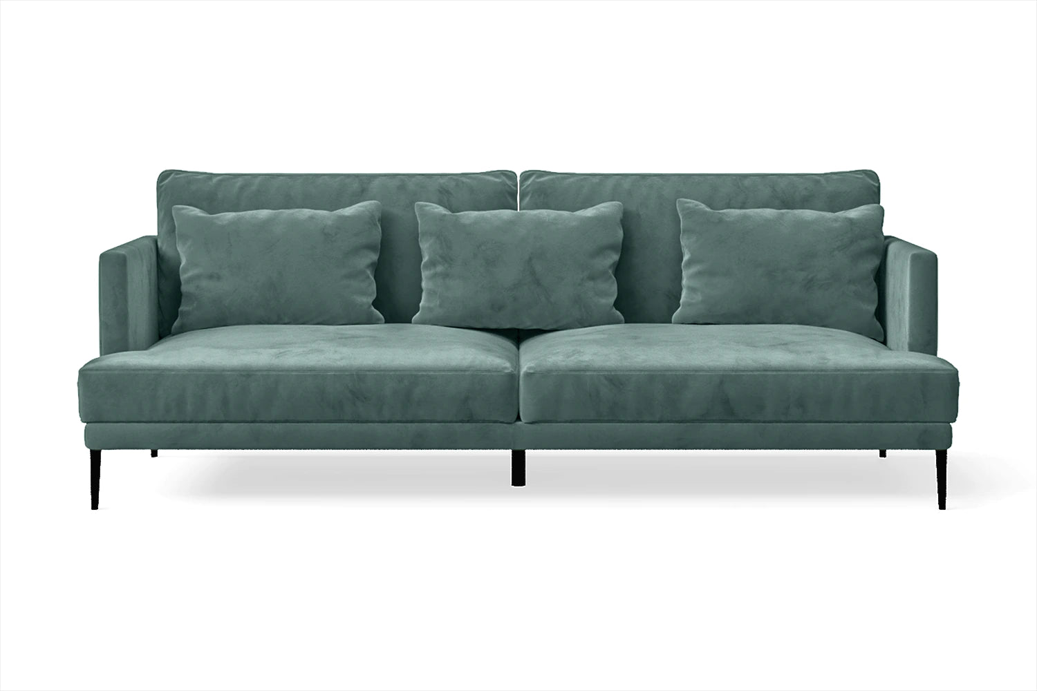 Bisceglie 3 Seater Sofa Teal Velvet