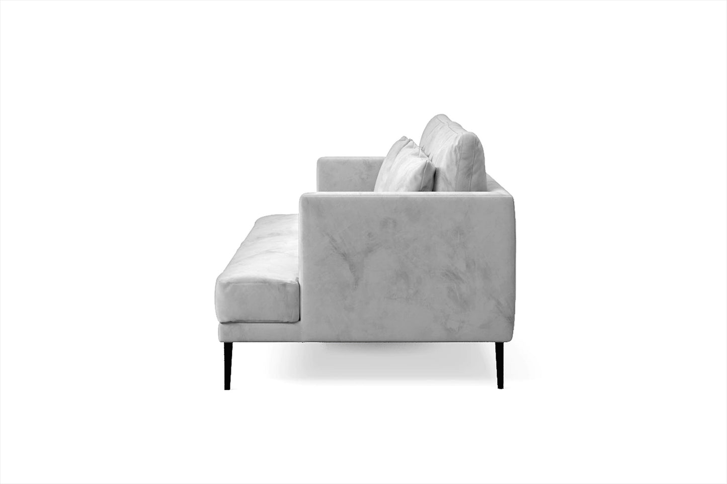 Bisceglie 3 Seater Sofa White Velvet