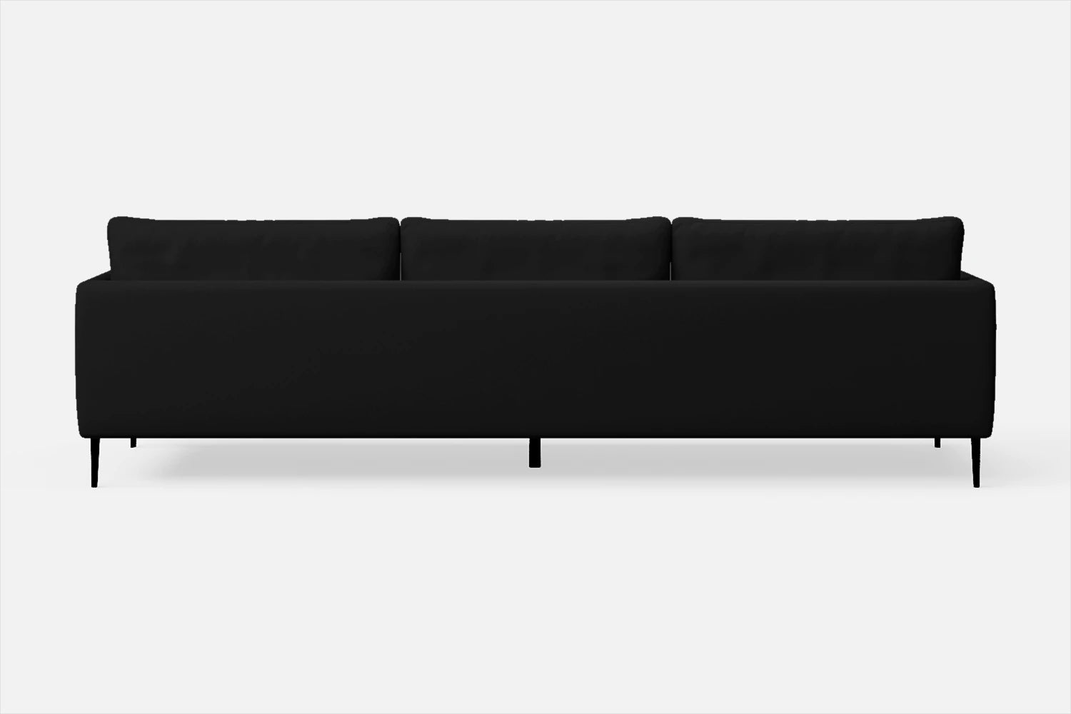 Bisceglie 4 Seater Sofa Black Leather