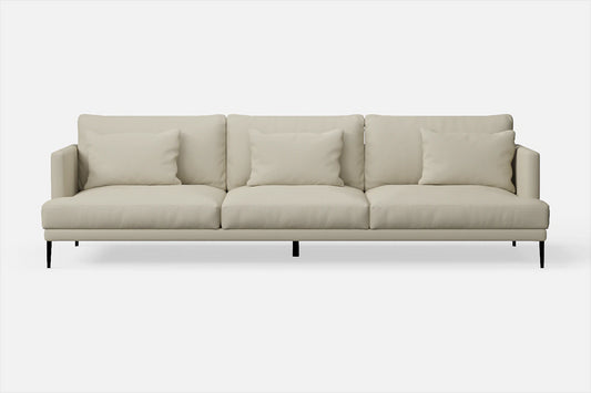 Bisceglie 4 Seater Sofa Cream Leather