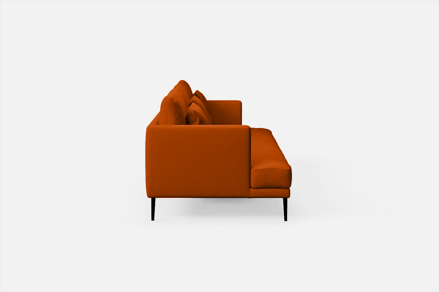 Bisceglie 4 Seater Sofa Orange Leather