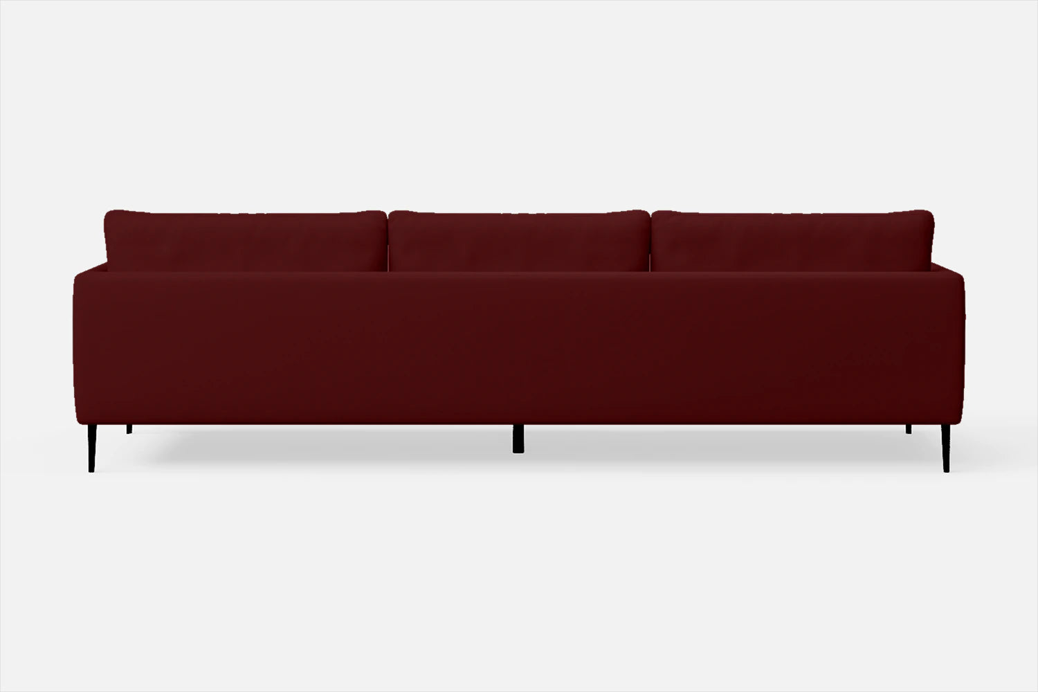 Bisceglie 4 Seater Sofa Red Leather