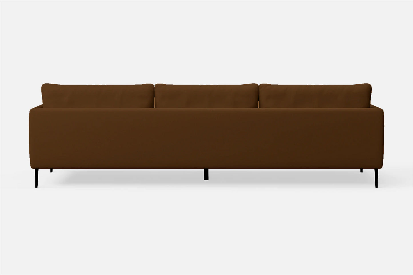 Bisceglie 4 Seater Sofa Walnut Brown Leather