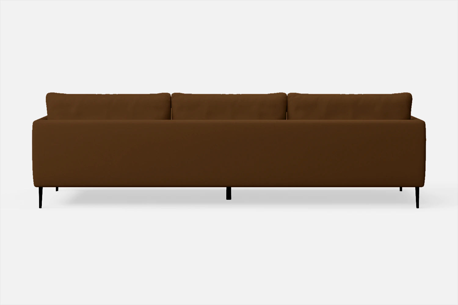 Bisceglie 4 Seater Sofa Walnut Brown Leather