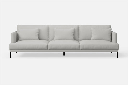 Bisceglie 4 Seater Sofa White Leather