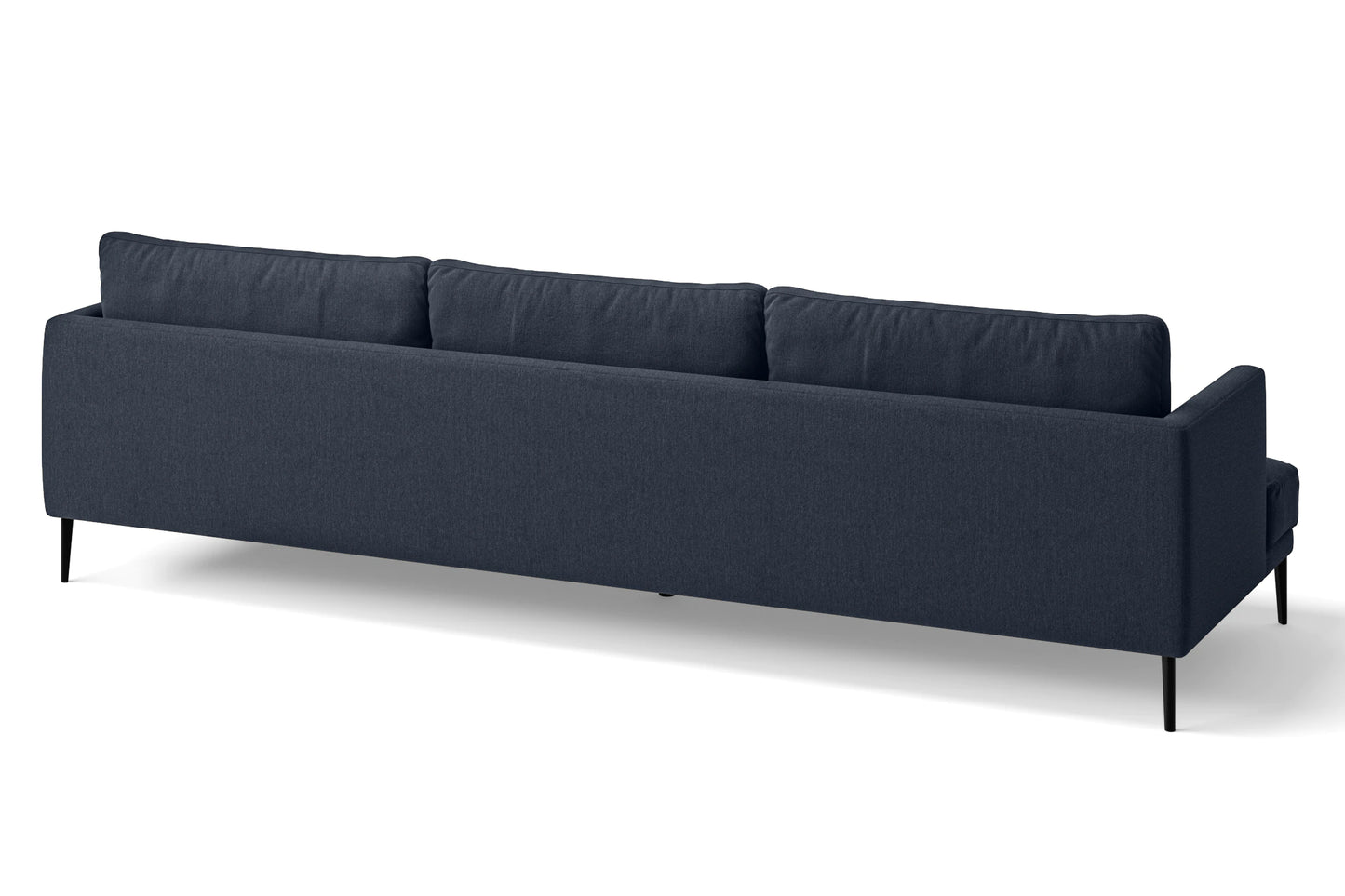 Bisceglie 4 Seater Sofa Dark Blue Linen Fabric