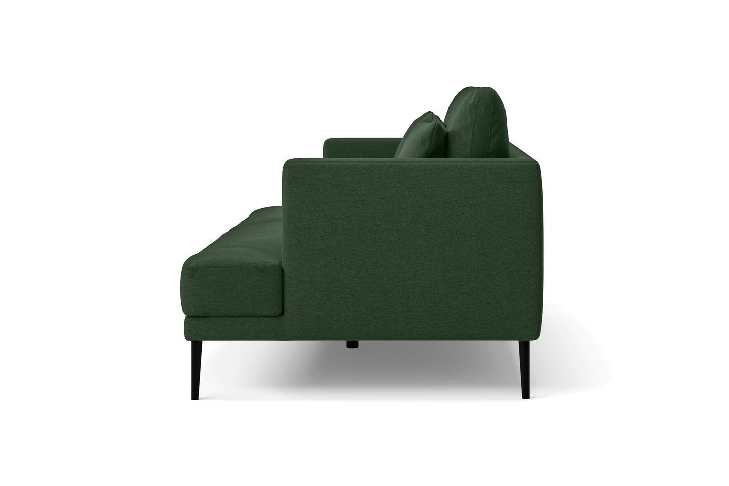 Bisceglie 4 Seater Sofa Forest Green Linen Fabric