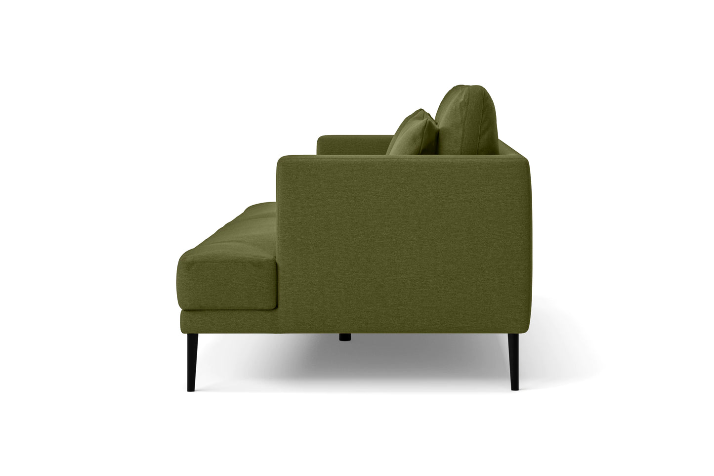 Bisceglie 4 Seater Sofa Olive Linen Fabric