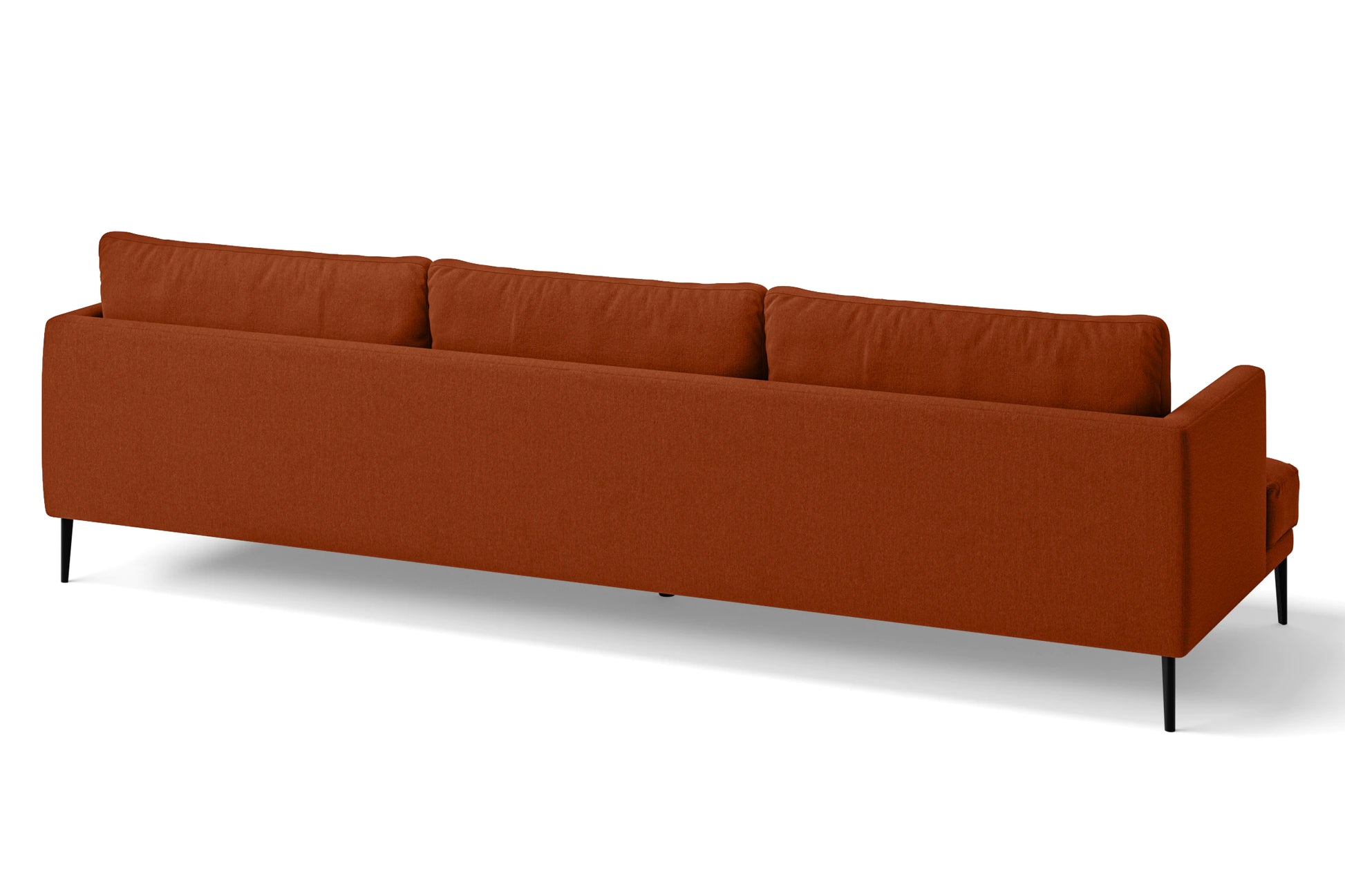 Bisceglie 4 Seater Sofa Orange Linen Fabric