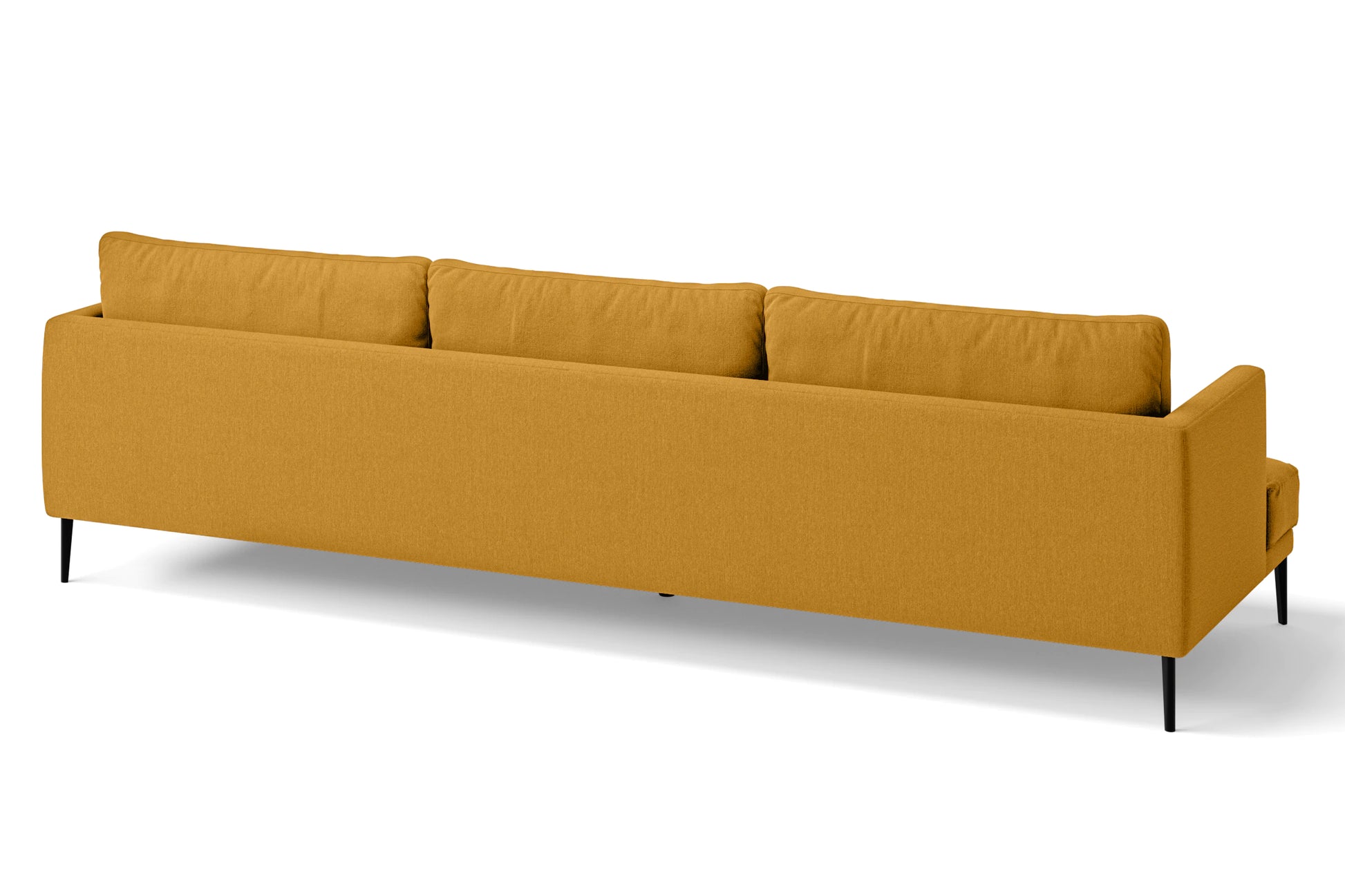 Bisceglie 4 Seater Sofa Yellow Linen Fabric