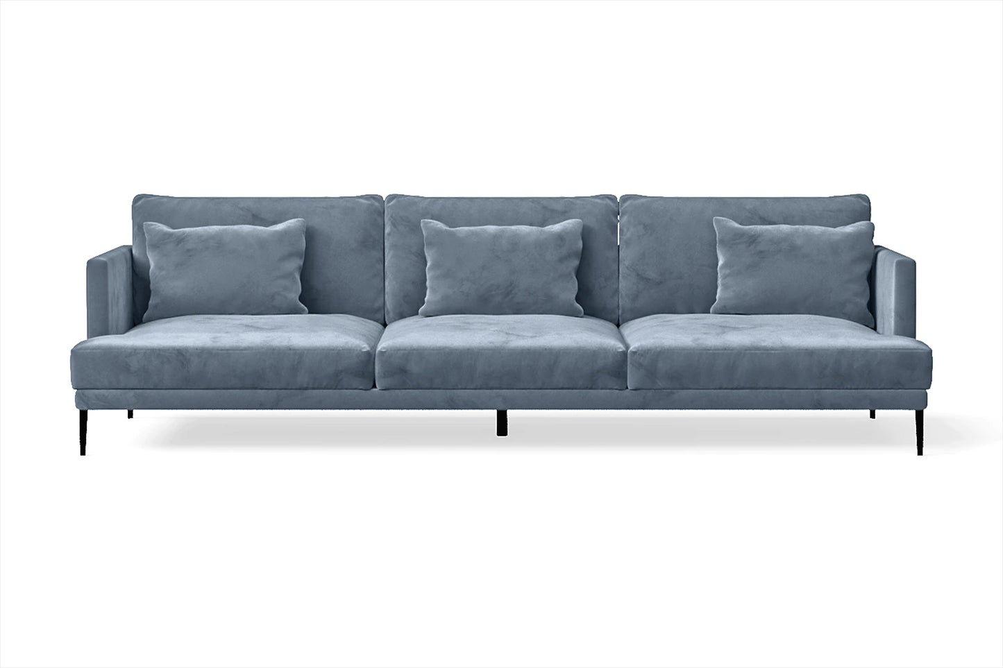 Bisceglie 4 Seater Sofa Baby Blue Velvet