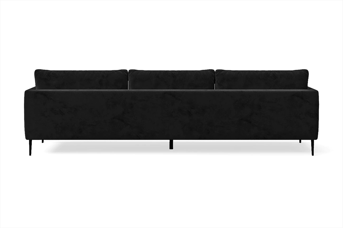 Bisceglie 4 Seater Sofa Black Velvet