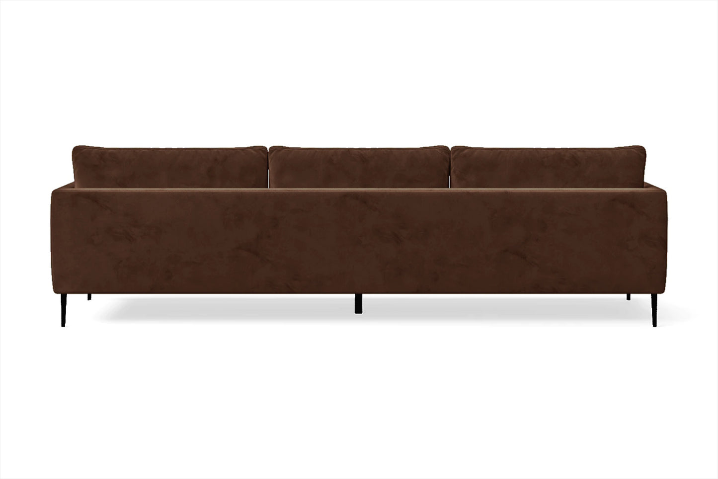 Bisceglie 4 Seater Sofa Coffee Brown Velvet