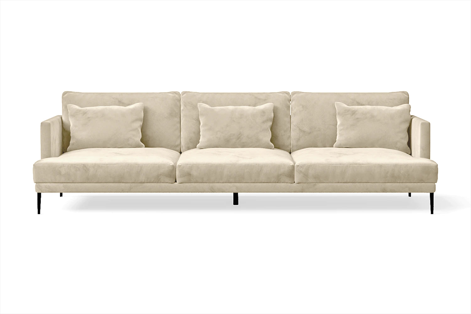 Bisceglie 4 Seater Sofa Cream Velvet