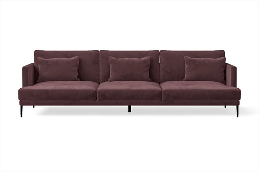 Bisceglie 4 Seater Sofa Grape Velvet