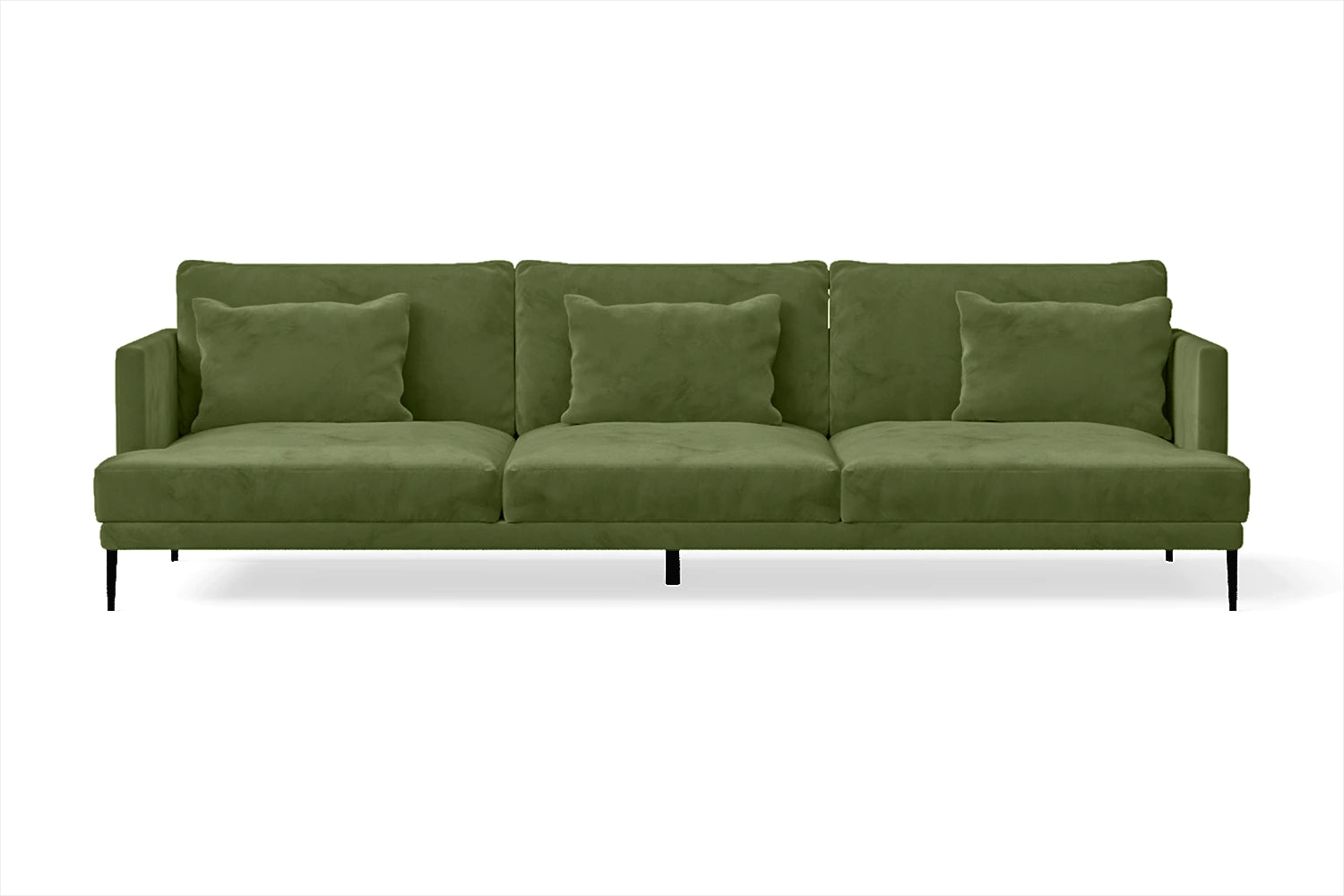 Bisceglie 4 Seater Sofa Lime Velvet