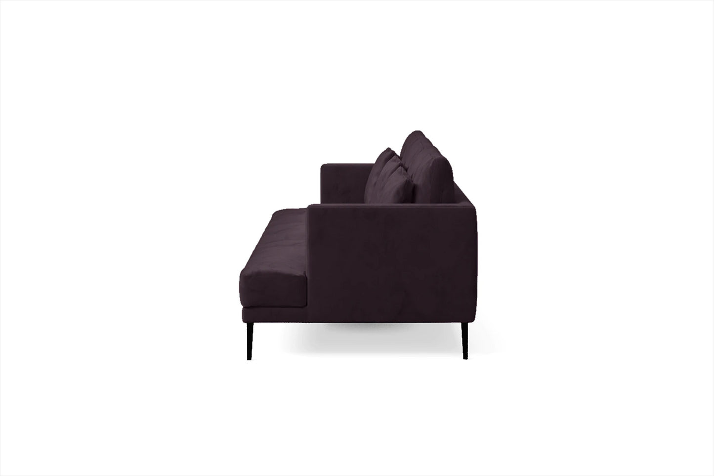 Bisceglie 4 Seater Sofa Purple Velvet