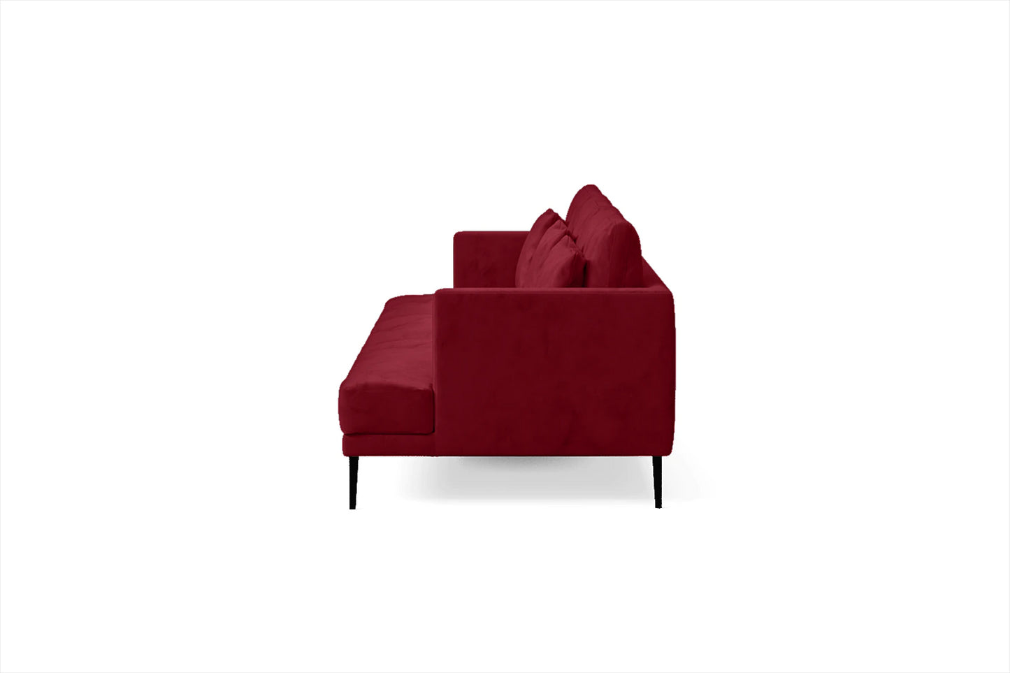 Bisceglie 4 Seater Sofa Red Velvet