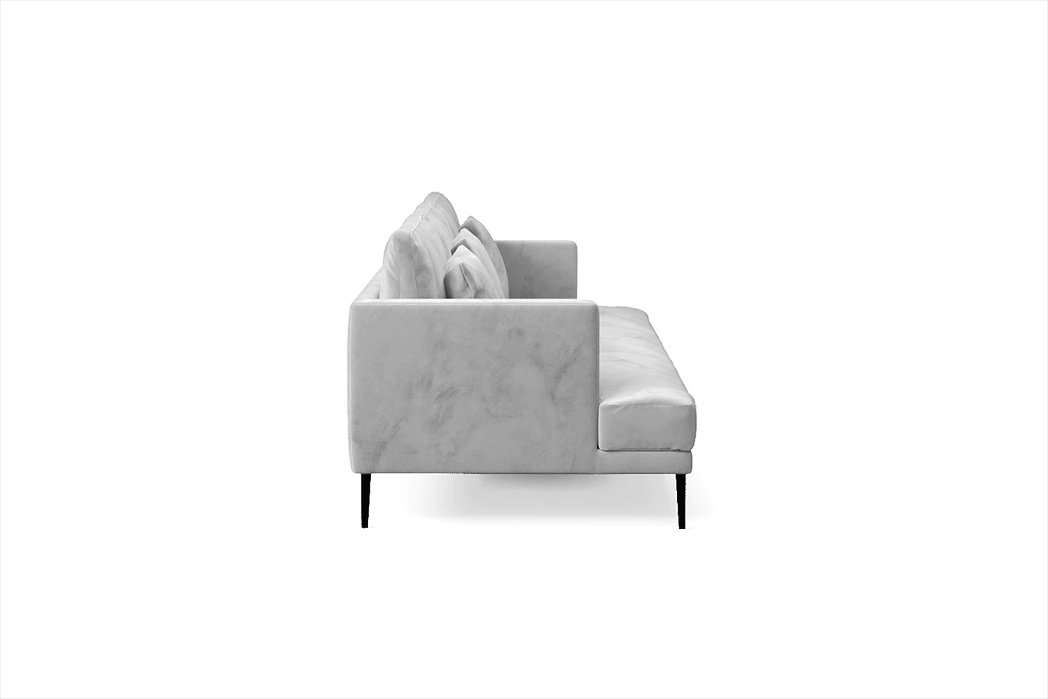 Bisceglie 4 Seater Sofa White Velvet