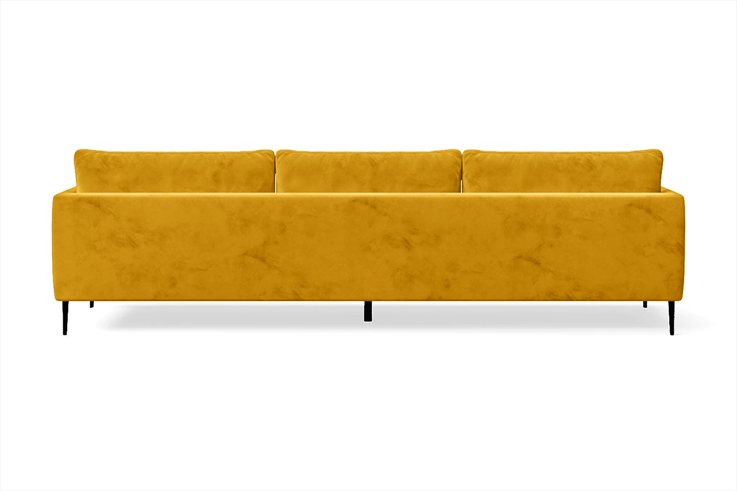 Bisceglie 4 Seater Sofa Yellow Velvet