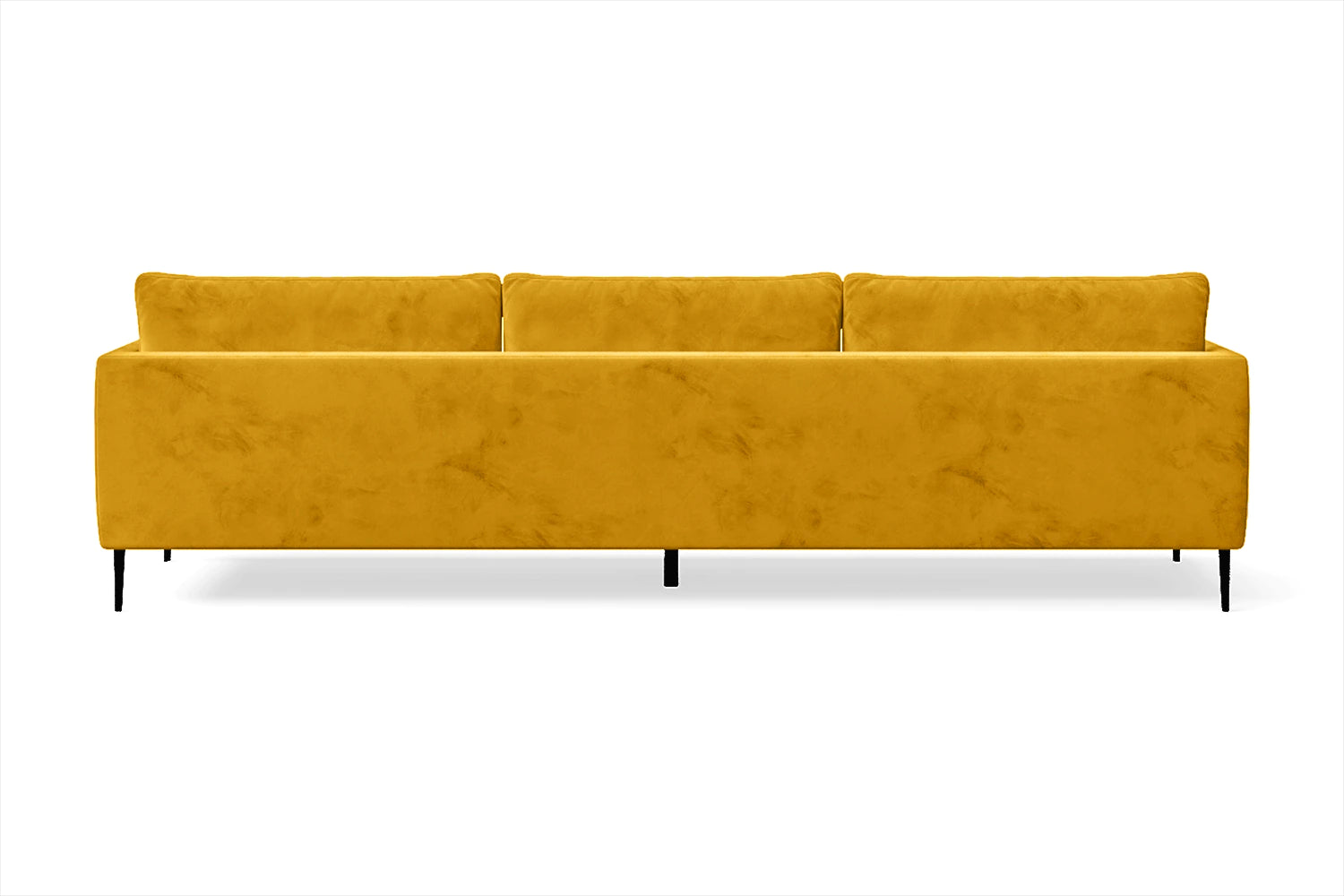 Bisceglie 4 Seater Sofa Yellow Velvet