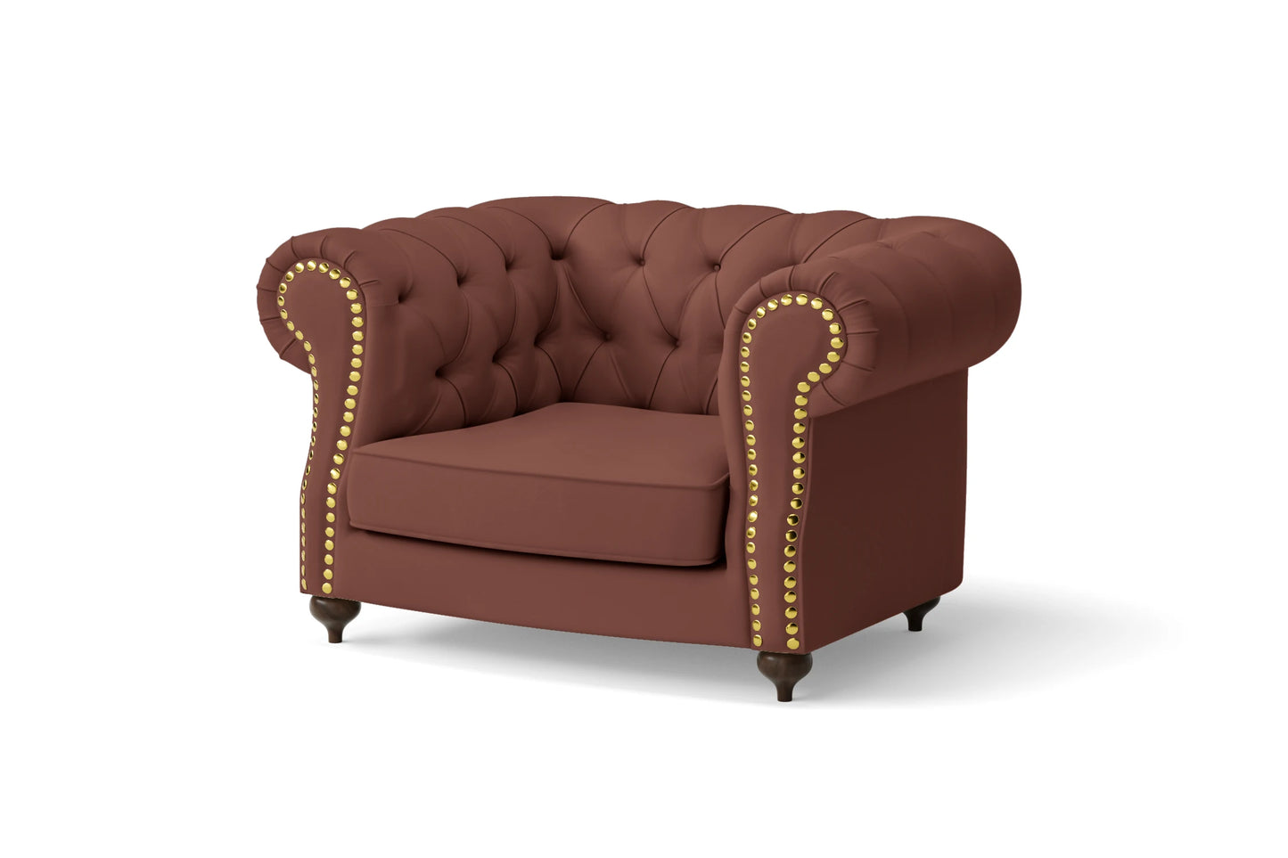 Bitonto Armchair Mauve Leather