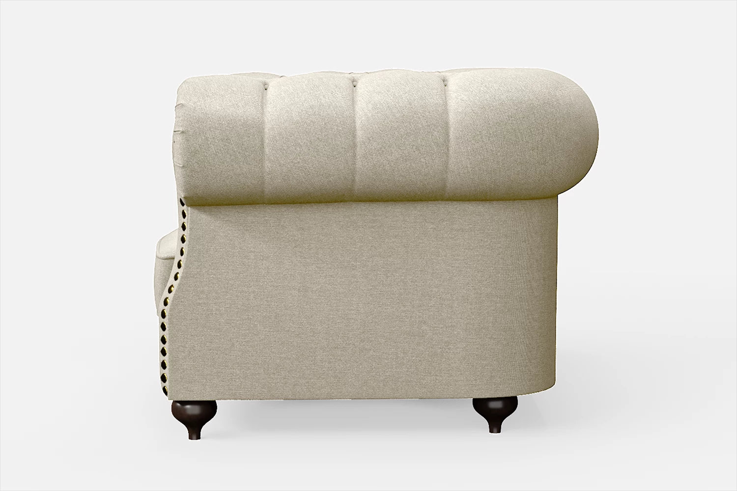 Bitonto Armchair Cream Linen Fabric