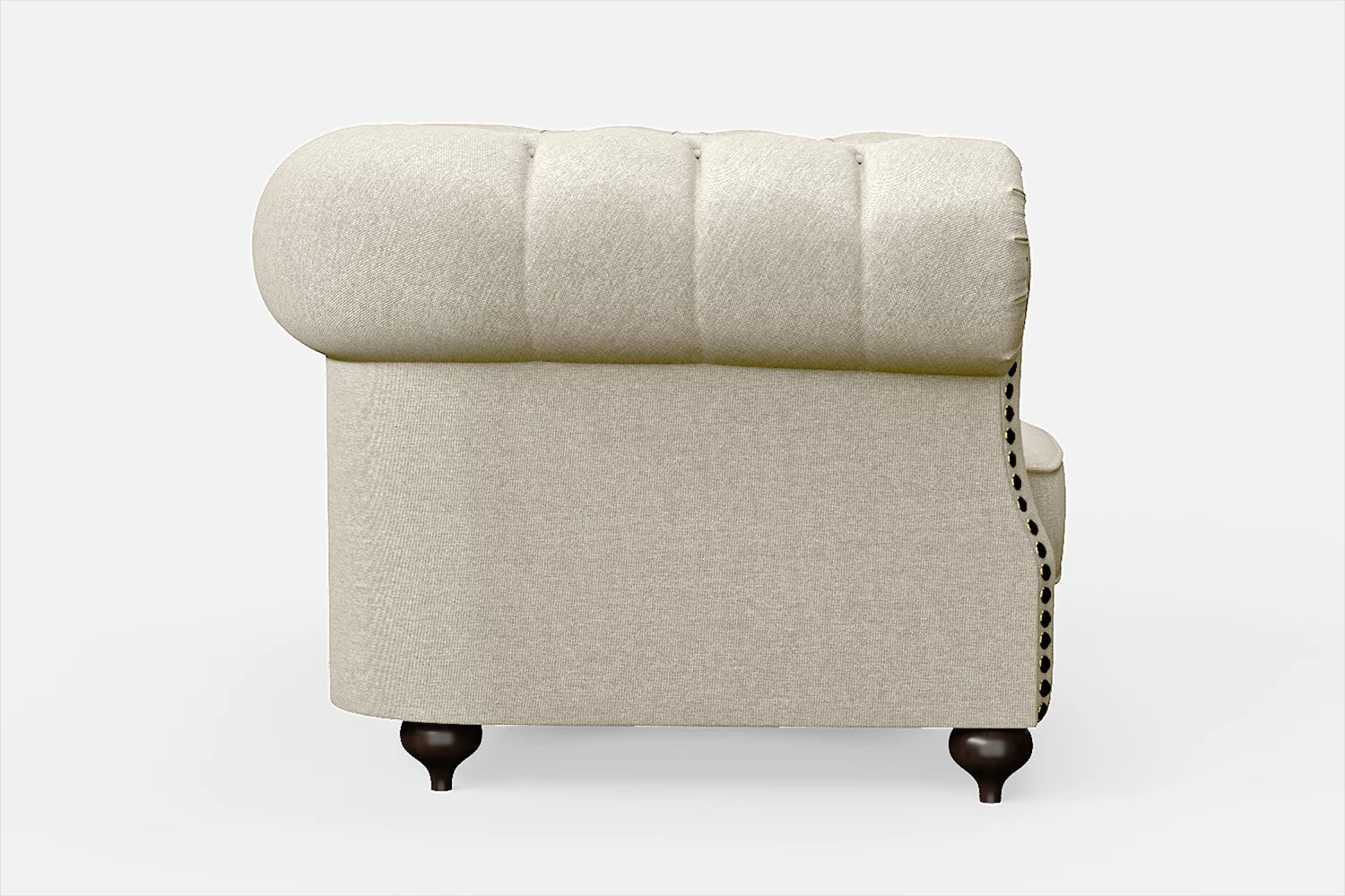 Bitonto Armchair Cream Linen Fabric