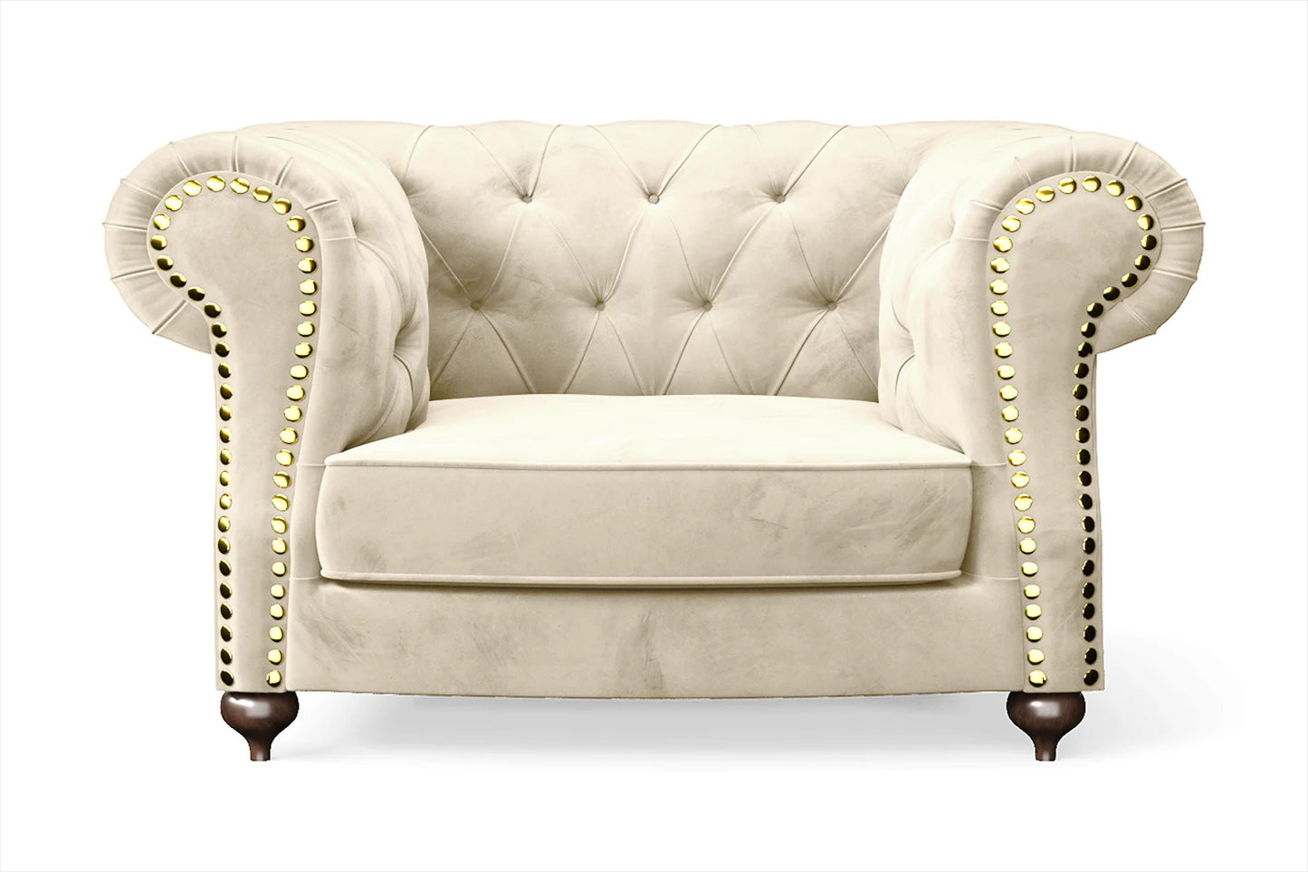 Bitonto Armchair Cream Velvet