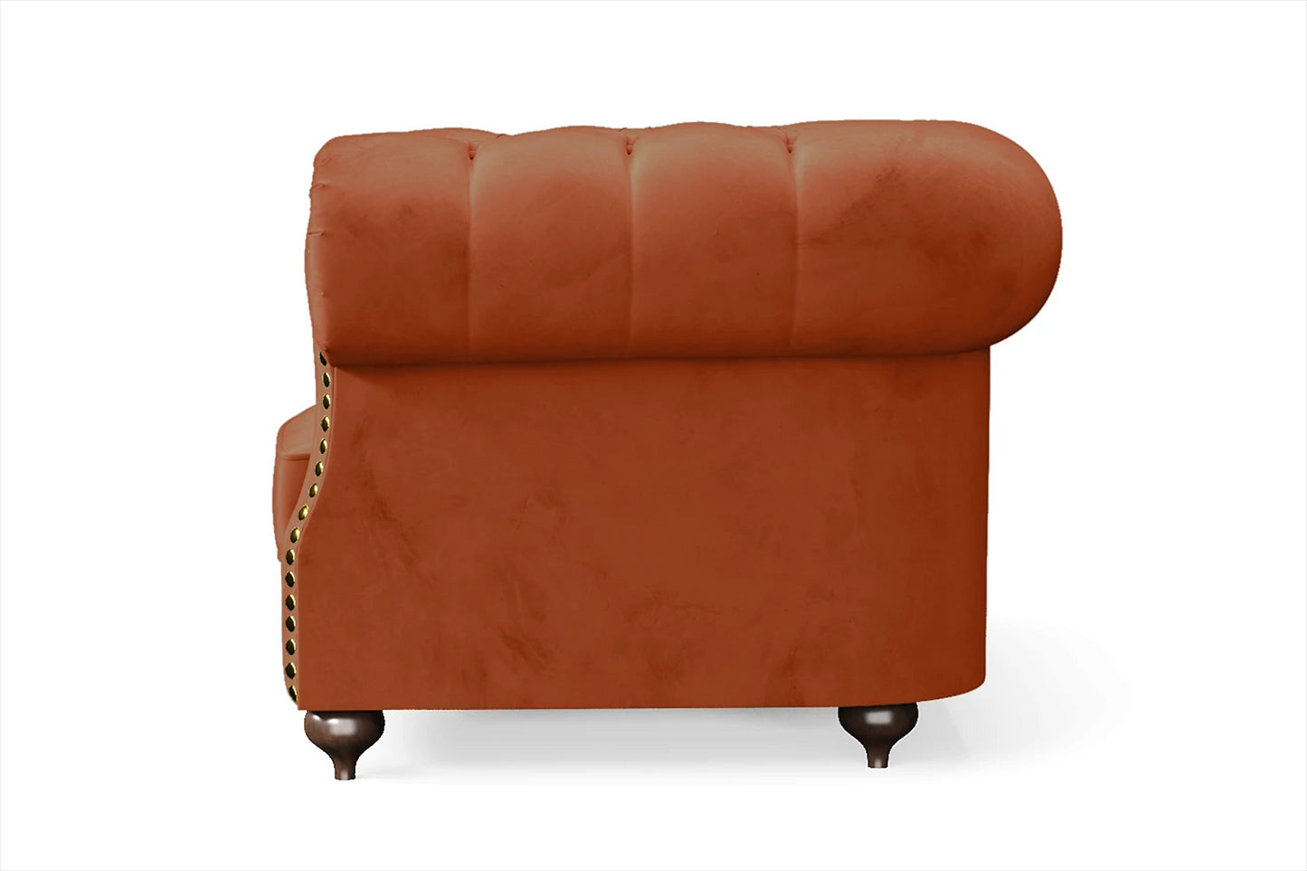 Bitonto Armchair Orange Velvet