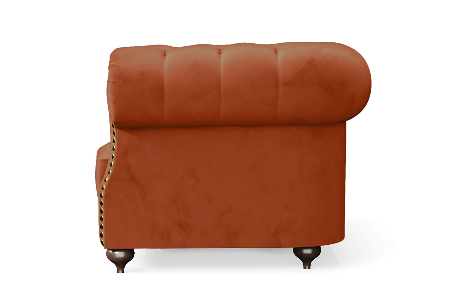 Bitonto Armchair Orange Velvet