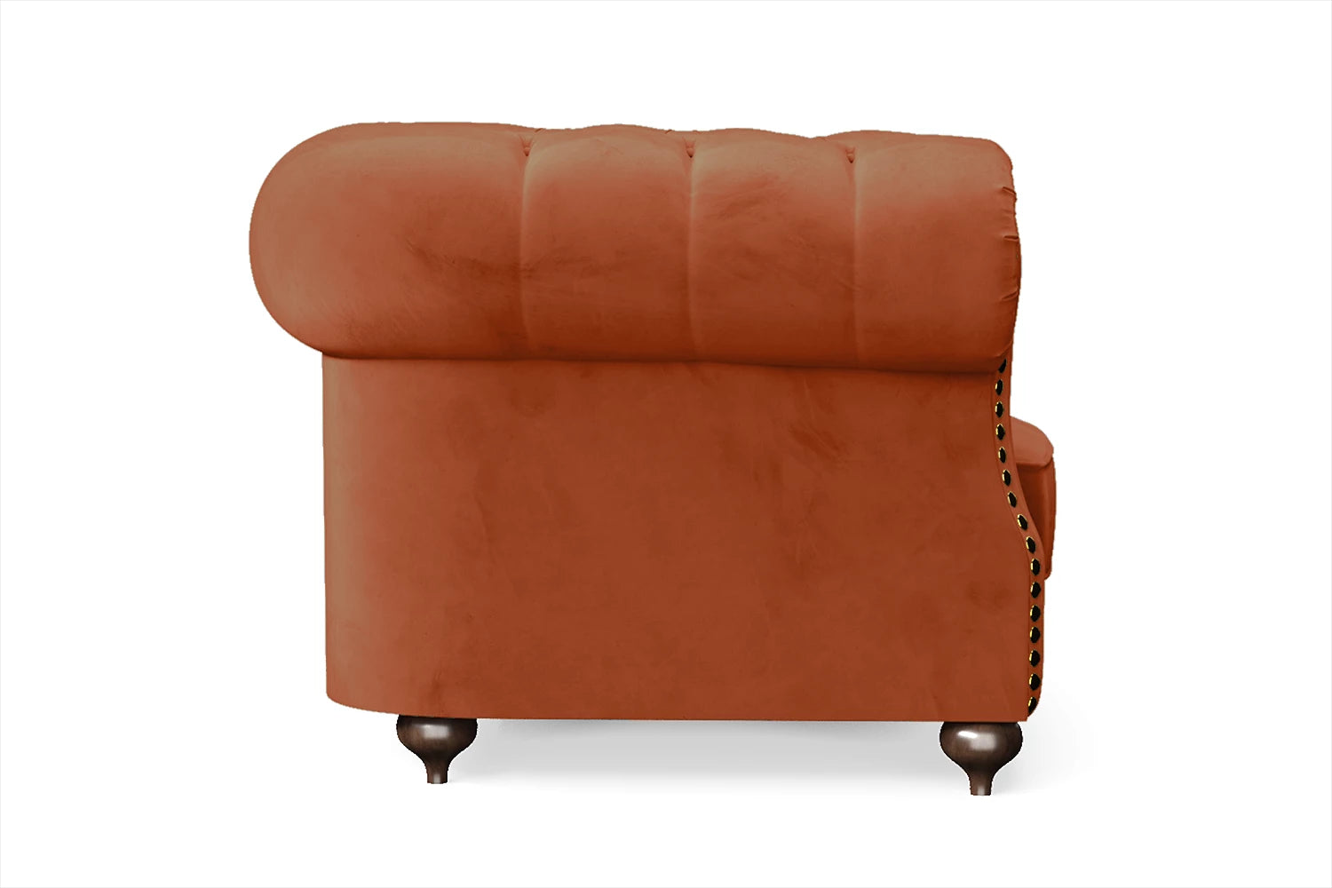 Bitonto Armchair Orange Velvet