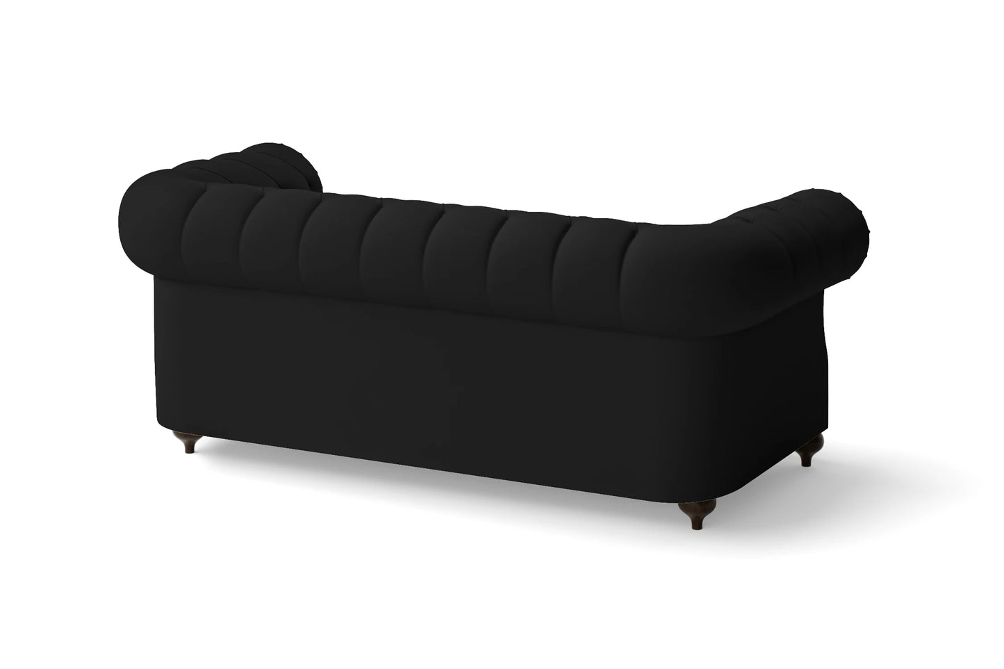 Bitonto 2 Seater Sofa Black Leather