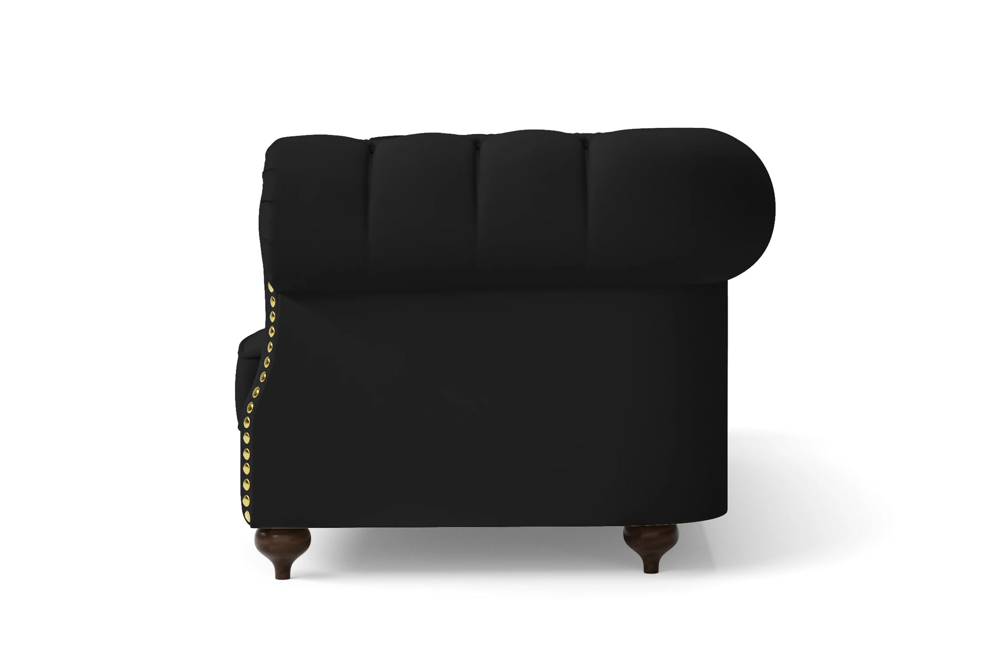 Bitonto 2 Seater Sofa Black Leather