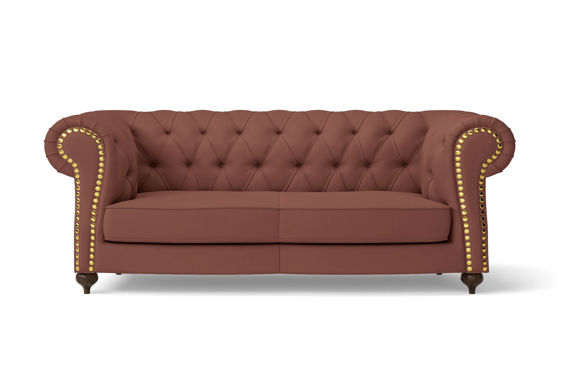 Bitonto 2 Seater Sofa Mauve Leather