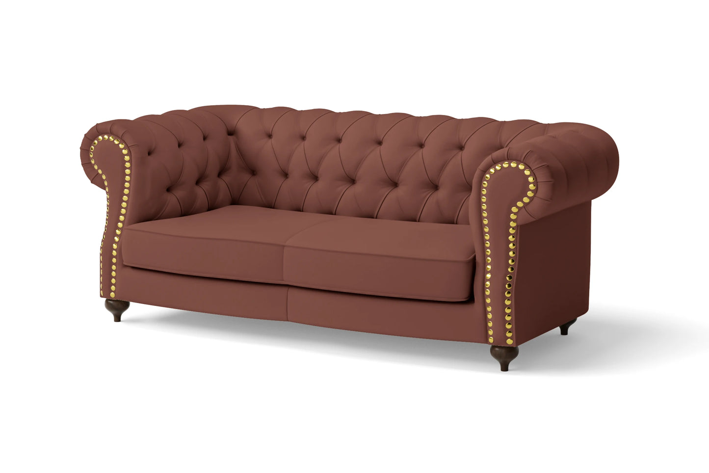 Bitonto 2 Seater Sofa Mauve Leather