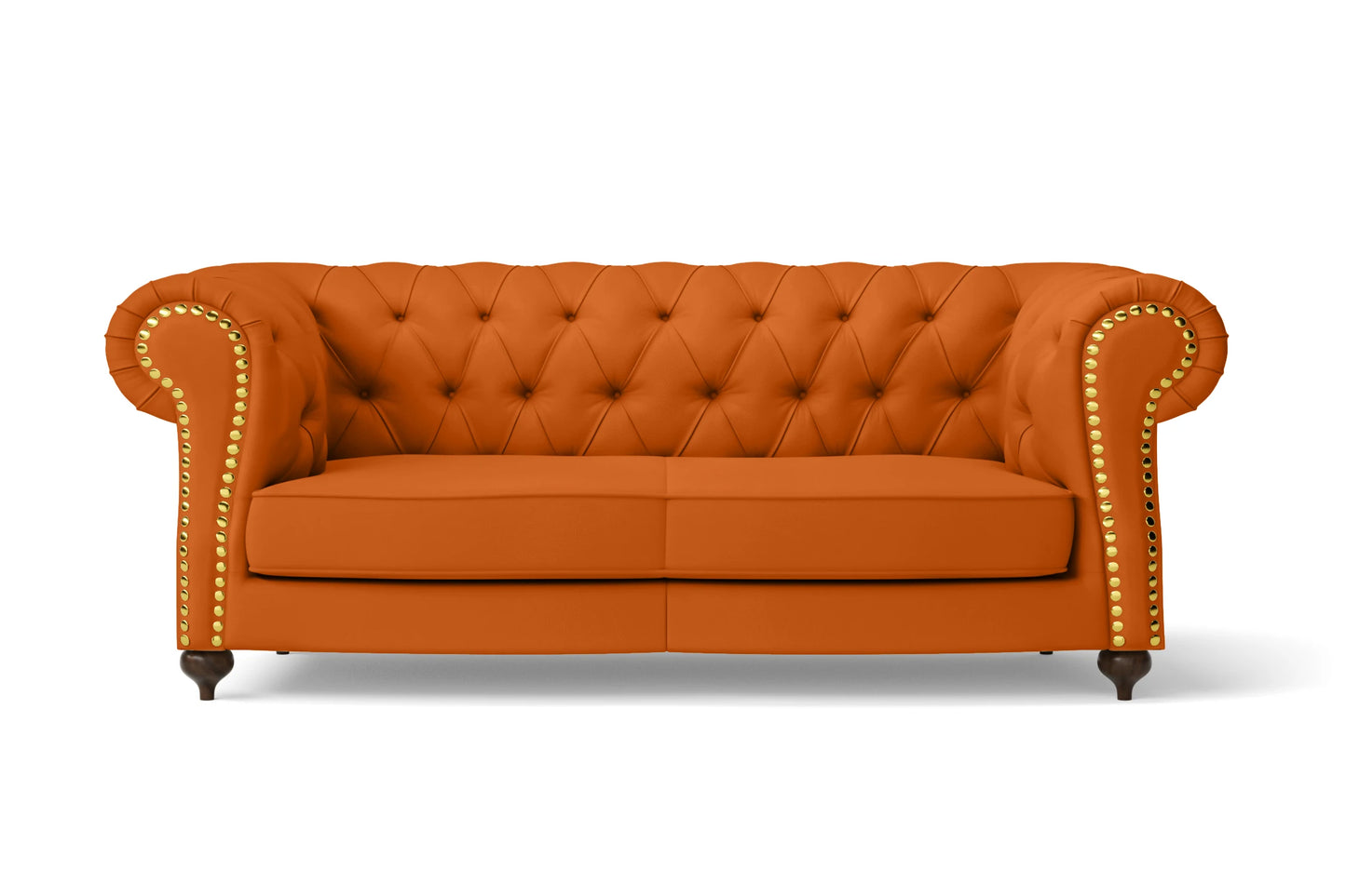 Bitonto 2 Seater Sofa Orange Leather