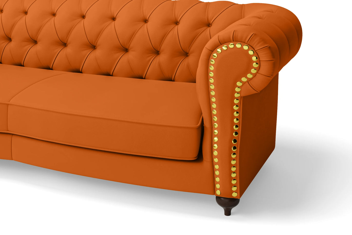 Bitonto 2 Seater Sofa Orange Leather