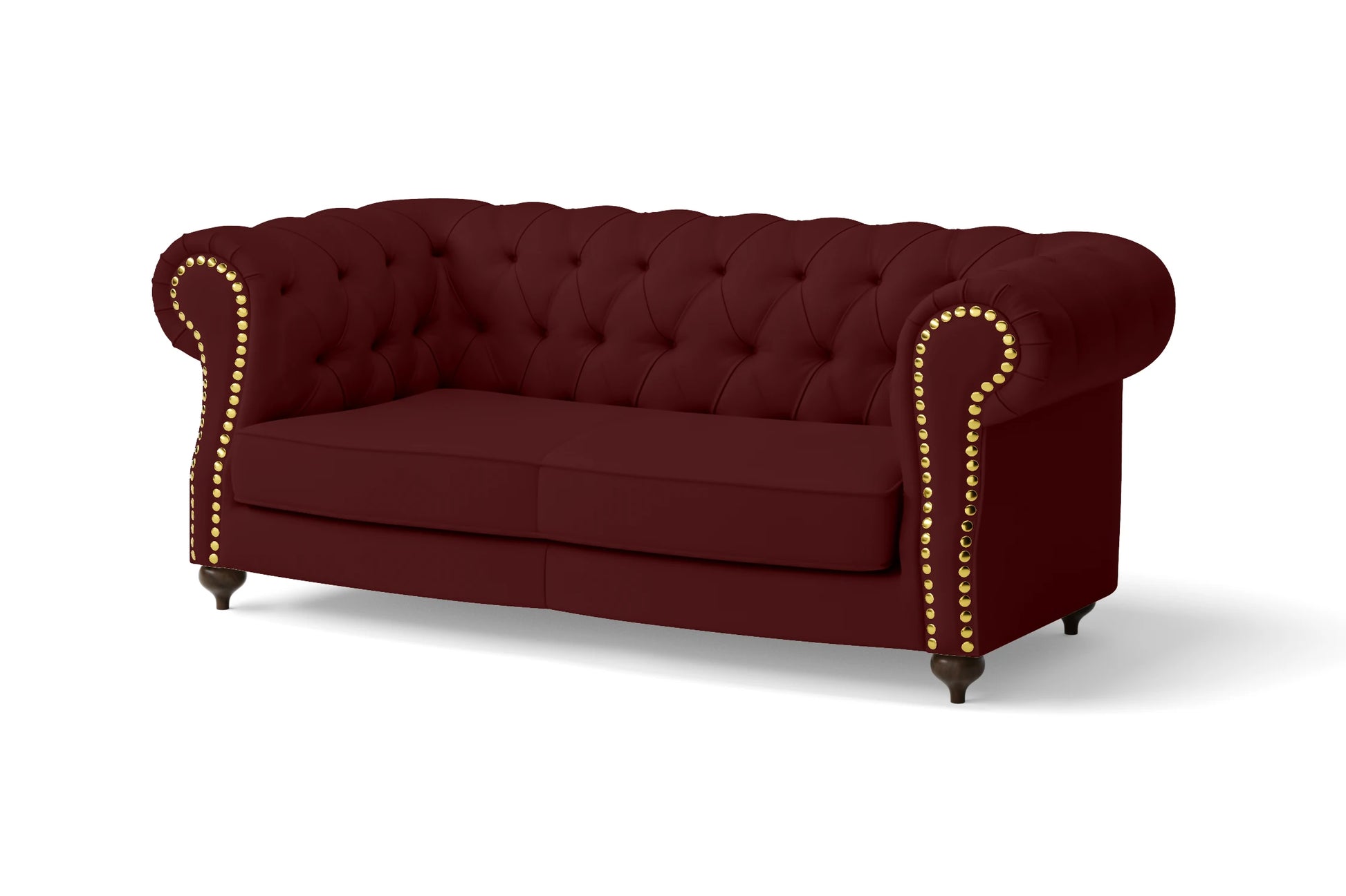 Bitonto 2 Seater Sofa Red Leather