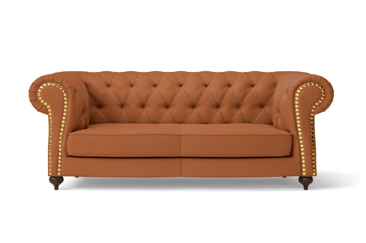 Bitonto 2 Seater Sofa Tan Brown Leather