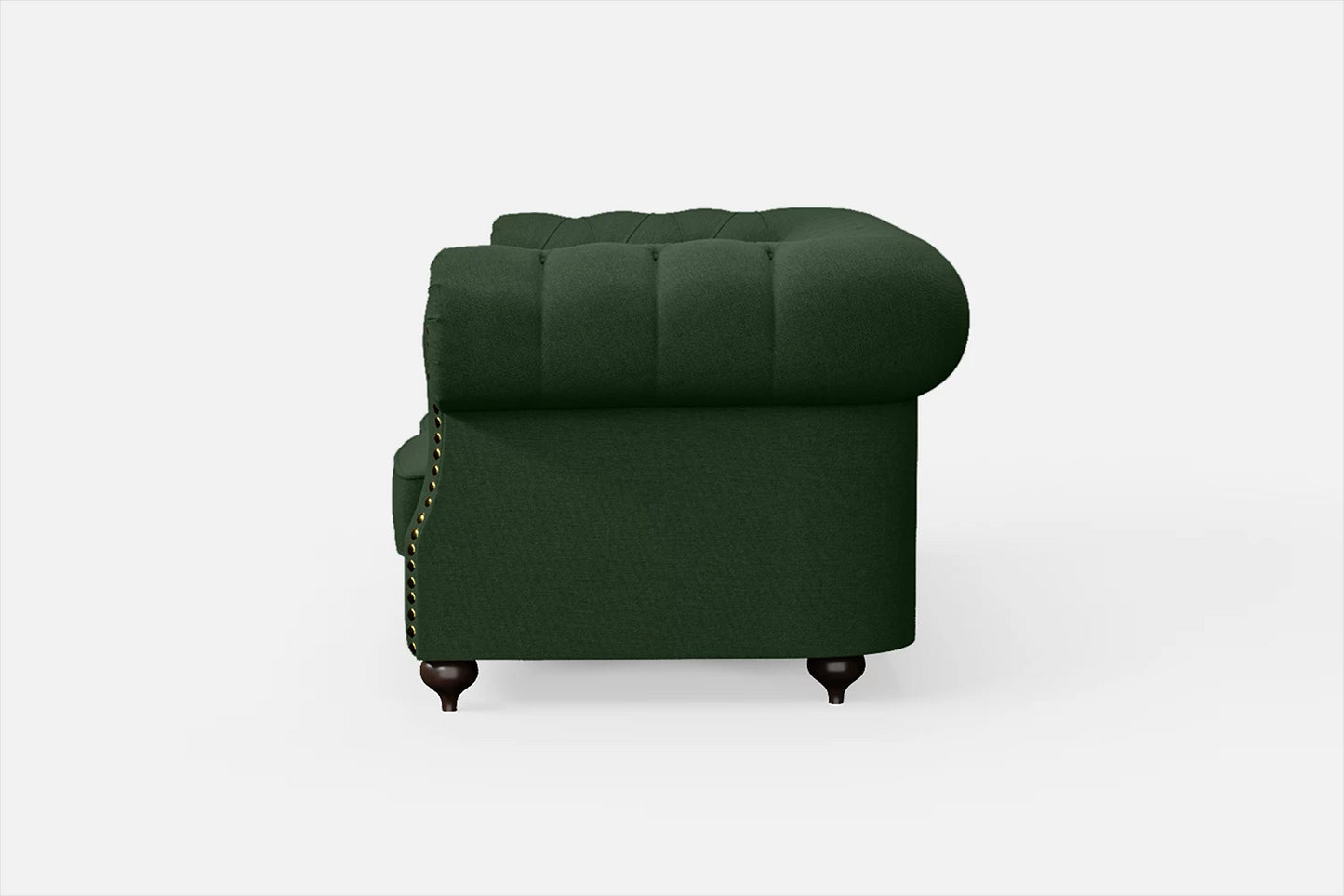 Bitonto 2 Seater Sofa Forest Green Linen Fabric